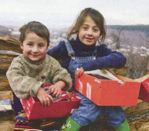 Weihnachten im Schuhkarton